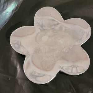 Pottery Barn Floer/clovet Silver Trinket/soap/candle Holder